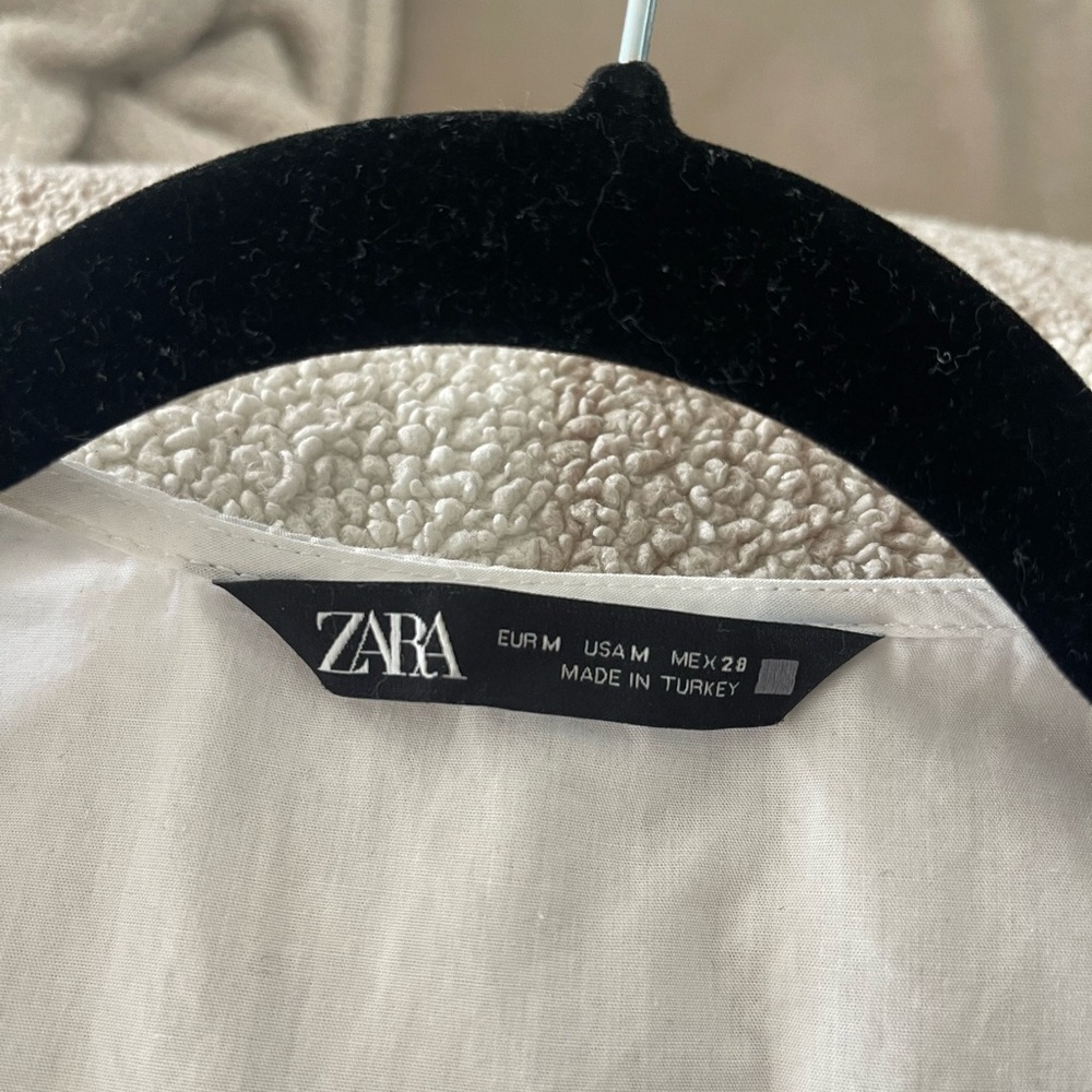 Zara White Poplin Blouse - Picture 5 of 5